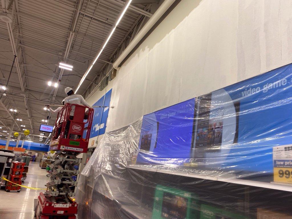 During painting at Meijer